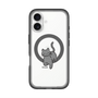 スリムプロテクションプレミアムケース with MagSafe［ オリジナル - CASEPLAYネコ - black ］