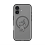 スリムプロテクションプレミアムケース with MagSafe［ オリジナル - CASEPLAYネコ - black ］