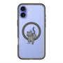 スリムプロテクションプレミアムケース with MagSafe［ オリジナル - CASEPLAYネコ - black ］