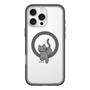 スリムプロテクションプレミアムケース with MagSafe［ オリジナル - CASEPLAYネコ - black ］