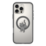 スリムプロテクションプレミアムケース with MagSafe［ オリジナル - CASEPLAYネコ - black ］