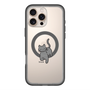 スリムプロテクションプレミアムケース with MagSafe［ オリジナル - CASEPLAYネコ - black ］