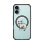 スリムプロテクションプレミアムケース with MagSafe［ オリジナル - CASEPLAYネコ - pointed ］