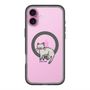 スリムプロテクションプレミアムケース with MagSafe［ オリジナル - CASEPLAYネコ - pointed ］
