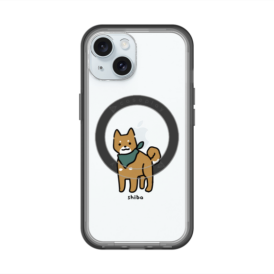 スリムプロテクションプレミアムケース with MagSafe［ オリジナル - CASEPLAYイヌ - shiba ］