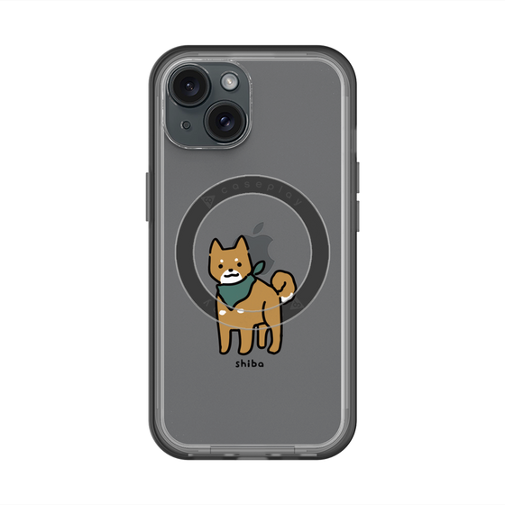 スリムプロテクションプレミアムケース with MagSafe［ オリジナル - CASEPLAYイヌ - shiba ］