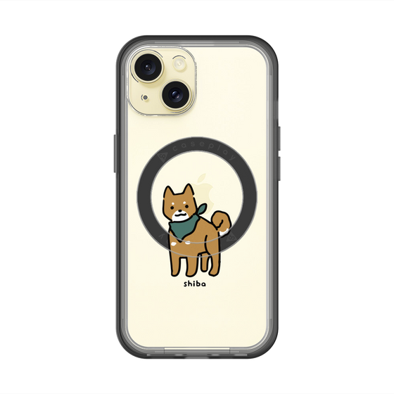 スリムプロテクションプレミアムケース with MagSafe［ オリジナル - CASEPLAYイヌ - shiba ］