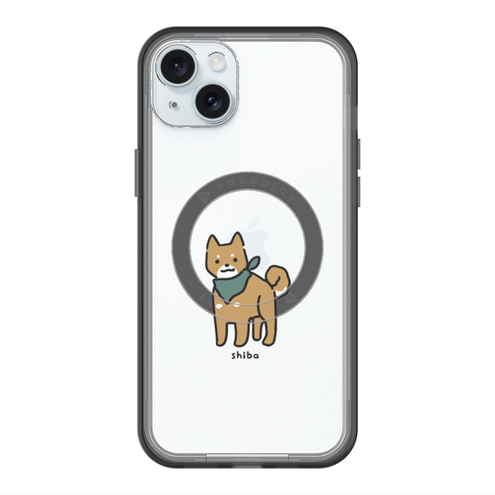 スリムプロテクションプレミアムケース with MagSafe［ オリジナル - CASEPLAYイヌ - shiba ］