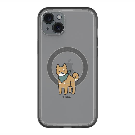 スリムプロテクションプレミアムケース with MagSafe［ オリジナル - CASEPLAYイヌ - shiba ］