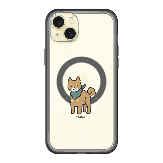 スリムプロテクションプレミアムケース with MagSafe［ オリジナル - CASEPLAYイヌ - shiba ］