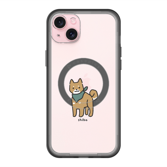 スリムプロテクションプレミアムケース with MagSafe［ オリジナル - CASEPLAYイヌ - shiba ］