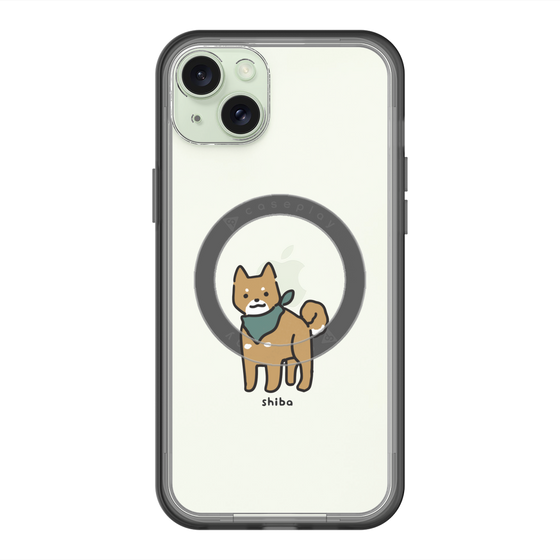 スリムプロテクションプレミアムケース with MagSafe［ オリジナル - CASEPLAYイヌ - shiba ］