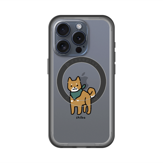 スリムプロテクションプレミアムケース with MagSafe［ オリジナル - CASEPLAYイヌ - shiba ］
