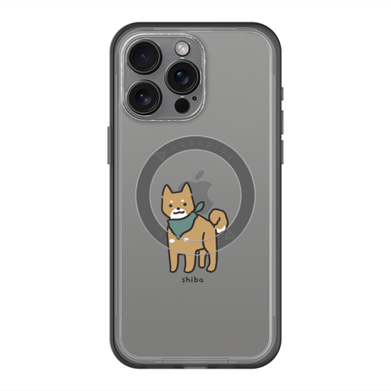 スリムプロテクションプレミアムケース with MagSafe［ オリジナル - CASEPLAYイヌ - shiba ］