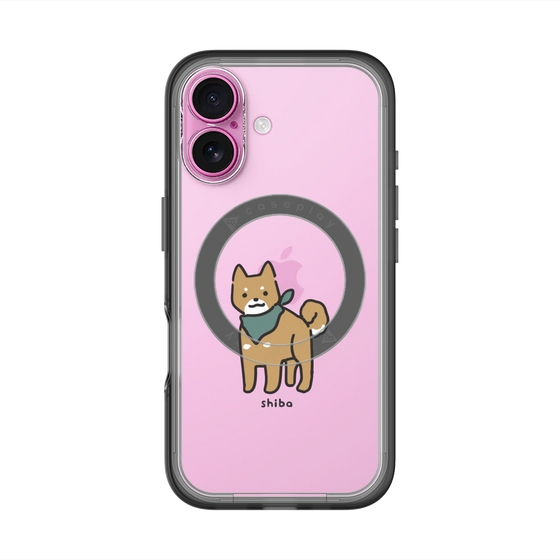 スリムプロテクションプレミアムケース with MagSafe［ オリジナル - CASEPLAYイヌ - shiba ］