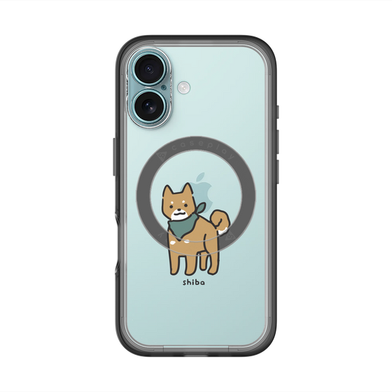 スリムプロテクションプレミアムケース with MagSafe［ オリジナル - CASEPLAYイヌ - shiba ］