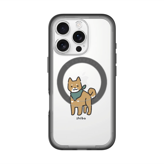 スリムプロテクションプレミアムケース with MagSafe［ オリジナル - CASEPLAYイヌ - shiba ］