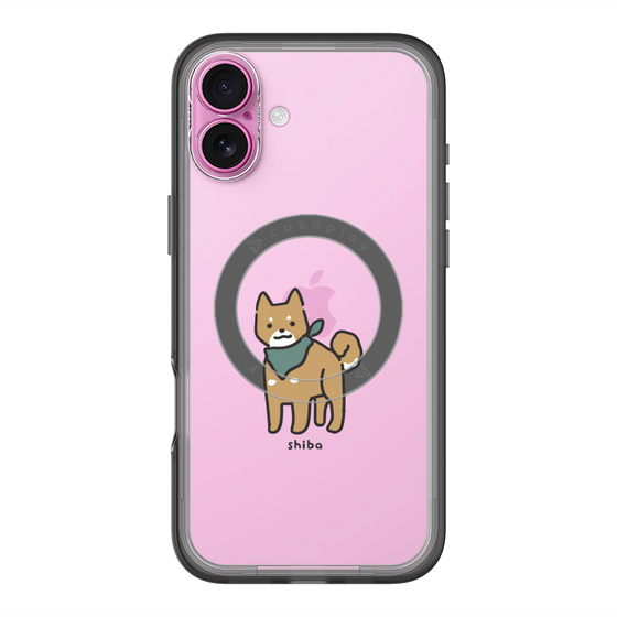 スリムプロテクションプレミアムケース with MagSafe［ オリジナル - CASEPLAYイヌ - shiba ］