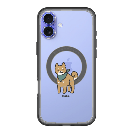 スリムプロテクションプレミアムケース with MagSafe［ オリジナル - CASEPLAYイヌ - shiba ］