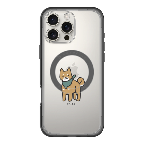 スリムプロテクションプレミアムケース with MagSafe［ オリジナル - CASEPLAYイヌ - shiba ］