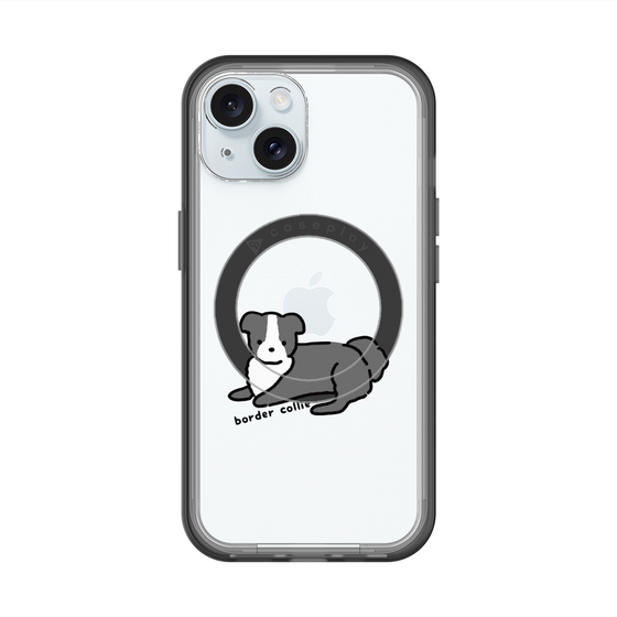 スリムプロテクションプレミアムケース with MagSafe［ オリジナル - CASEPLAYイヌ - border collie ］