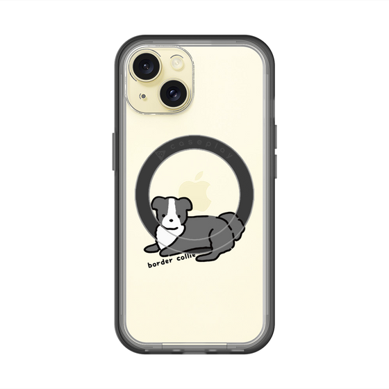 スリムプロテクションプレミアムケース with MagSafe［ オリジナル - CASEPLAYイヌ - border collie ］