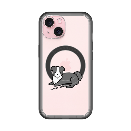 スリムプロテクションプレミアムケース with MagSafe［ オリジナル - CASEPLAYイヌ - border collie ］