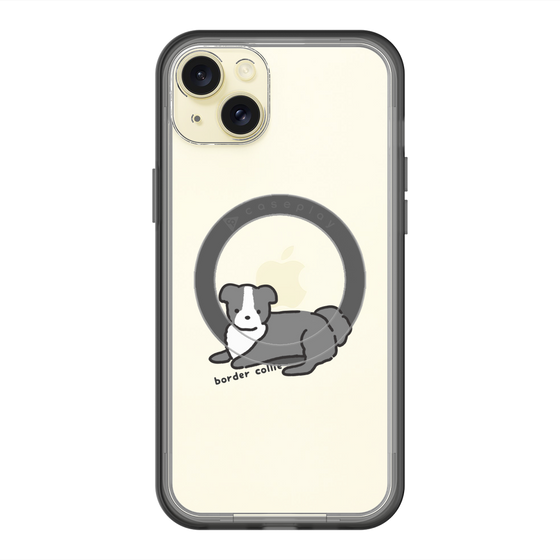 スリムプロテクションプレミアムケース with MagSafe［ オリジナル - CASEPLAYイヌ - border collie ］