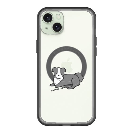 スリムプロテクションプレミアムケース with MagSafe［ オリジナル - CASEPLAYイヌ - border collie ］