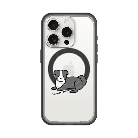 スリムプロテクションプレミアムケース with MagSafe［ オリジナル - CASEPLAYイヌ - border collie ］