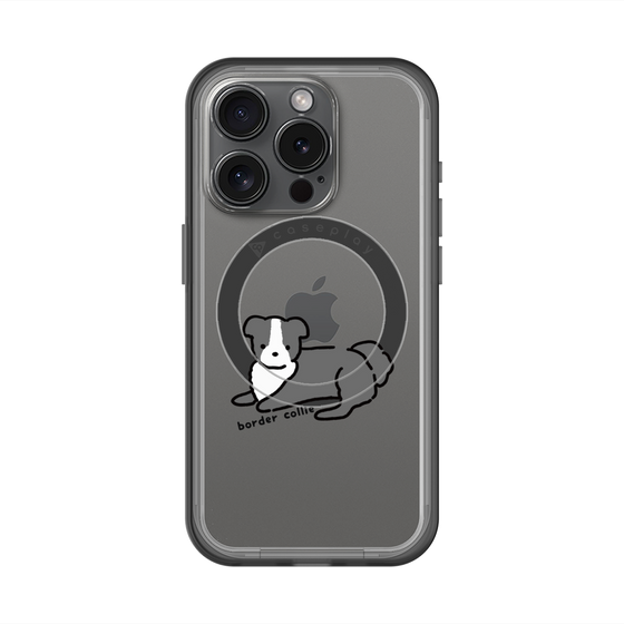 スリムプロテクションプレミアムケース with MagSafe［ オリジナル - CASEPLAYイヌ - border collie ］