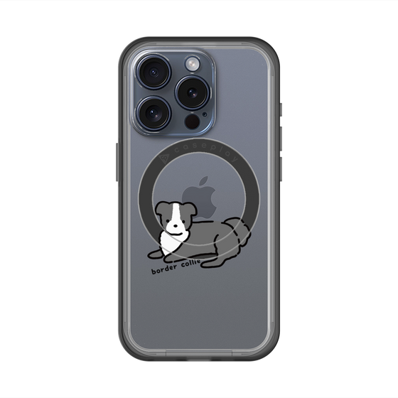 スリムプロテクションプレミアムケース with MagSafe［ オリジナル - CASEPLAYイヌ - border collie ］
