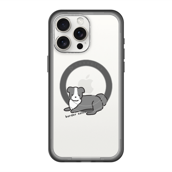 スリムプロテクションプレミアムケース with MagSafe［ オリジナル - CASEPLAYイヌ - border collie ］
