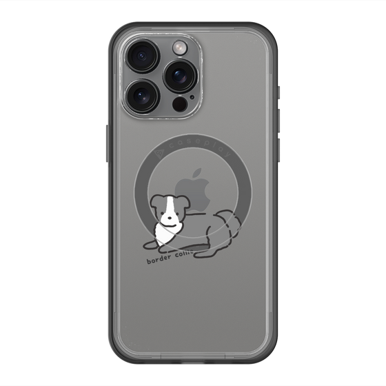 スリムプロテクションプレミアムケース with MagSafe［ オリジナル - CASEPLAYイヌ - border collie ］