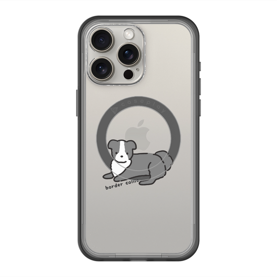 スリムプロテクションプレミアムケース with MagSafe［ オリジナル - CASEPLAYイヌ - border collie ］