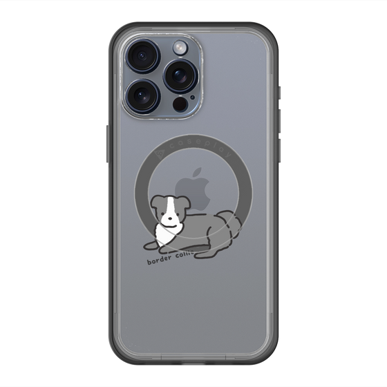 スリムプロテクションプレミアムケース with MagSafe［ オリジナル - CASEPLAYイヌ - border collie ］
