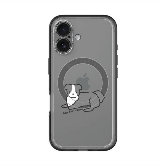 スリムプロテクションプレミアムケース with MagSafe［ オリジナル - CASEPLAYイヌ - border collie ］