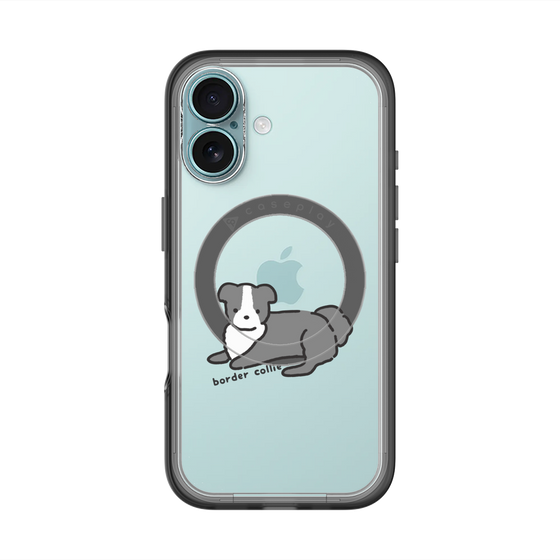 スリムプロテクションプレミアムケース with MagSafe［ オリジナル - CASEPLAYイヌ - border collie ］