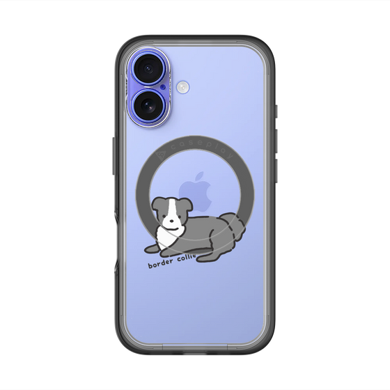 スリムプロテクションプレミアムケース with MagSafe［ オリジナル - CASEPLAYイヌ - border collie ］