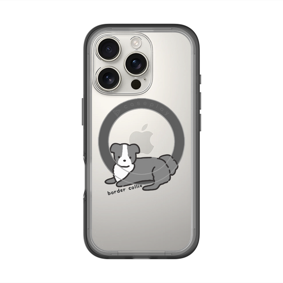 スリムプロテクションプレミアムケース with MagSafe［ オリジナル - CASEPLAYイヌ - border collie ］