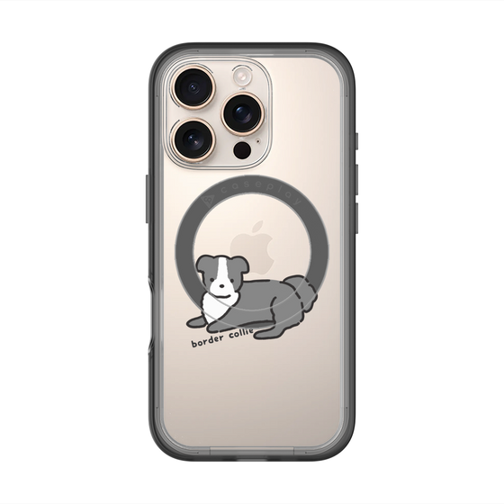 スリムプロテクションプレミアムケース with MagSafe［ オリジナル - CASEPLAYイヌ - border collie ］