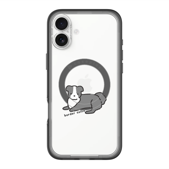 スリムプロテクションプレミアムケース with MagSafe［ オリジナル - CASEPLAYイヌ - border collie ］