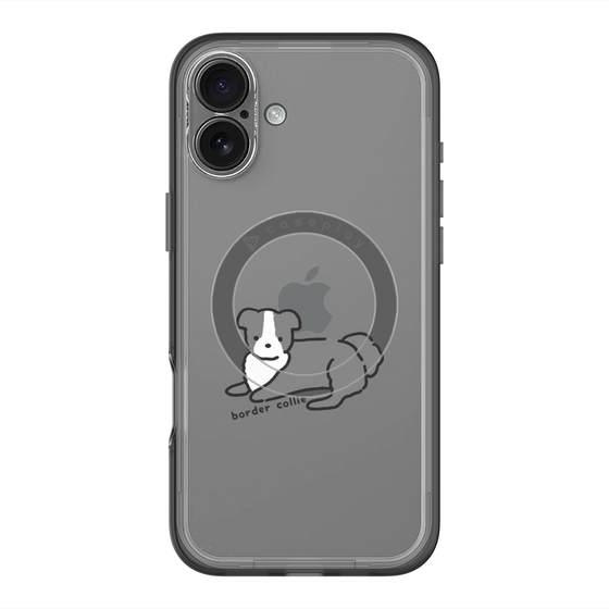 スリムプロテクションプレミアムケース with MagSafe［ オリジナル - CASEPLAYイヌ - border collie ］