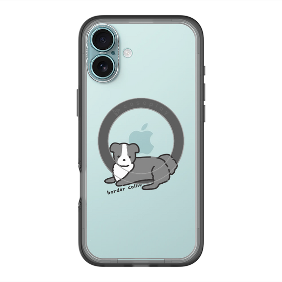 スリムプロテクションプレミアムケース with MagSafe［ オリジナル - CASEPLAYイヌ - border collie ］