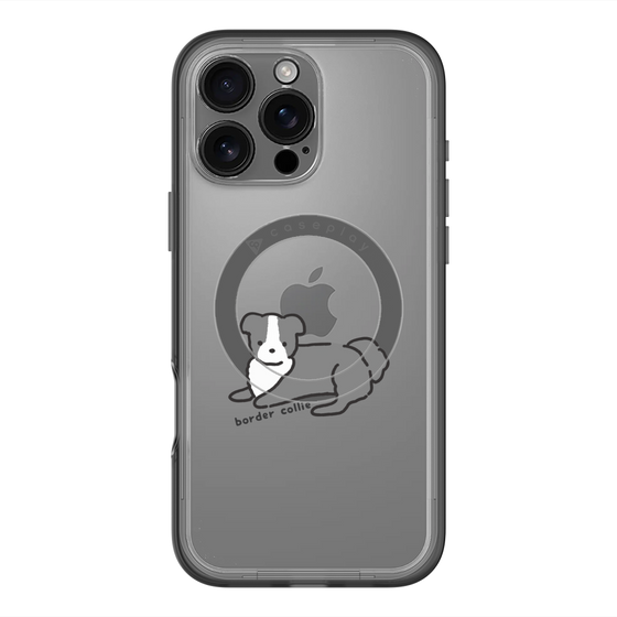 スリムプロテクションプレミアムケース with MagSafe［ オリジナル - CASEPLAYイヌ - border collie ］