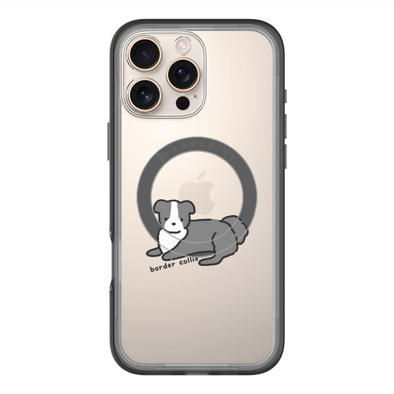 スリムプロテクションプレミアムケース with MagSafe［ オリジナル - CASEPLAYイヌ - border collie ］
