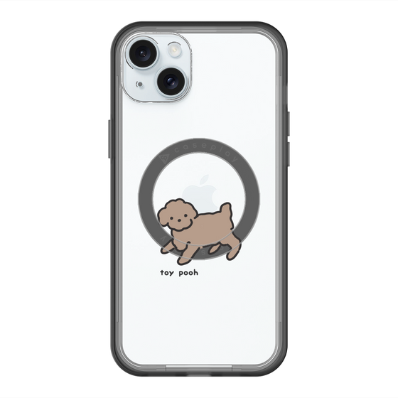 スリムプロテクションプレミアムケース with MagSafe［ オリジナル - CASEPLAYイヌ - toy pooh ］