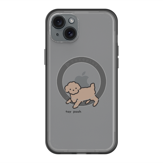 スリムプロテクションプレミアムケース with MagSafe［ オリジナル - CASEPLAYイヌ - toy pooh ］