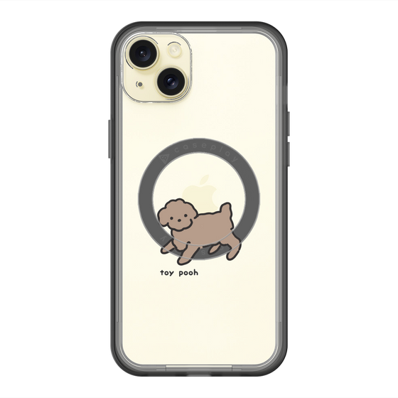 スリムプロテクションプレミアムケース with MagSafe［ オリジナル - CASEPLAYイヌ - toy pooh ］