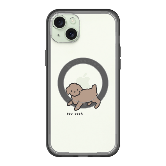 スリムプロテクションプレミアムケース with MagSafe［ オリジナル - CASEPLAYイヌ - toy pooh ］